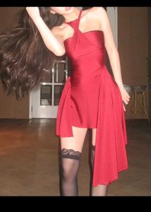 Elegant Red Party Dress