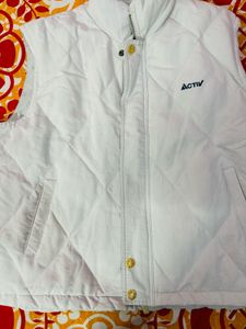 Sleeveless Branded New White Jacket