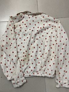 Sweet Heart Crop Shirt
