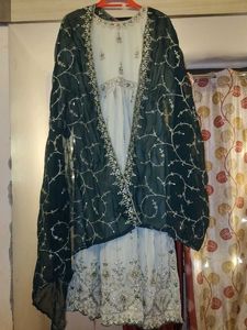 Pakistani style Long kurti sharara