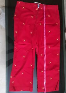 Red Causal Pant