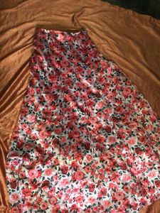 Floral Print Skirt