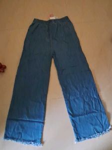 wide leg cotton pants