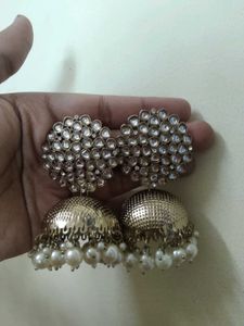Kundan Jhumka Earrings