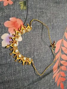 Gold-toned Necklace &amp; Earring Set