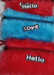 Fuzzy Plush Pouches