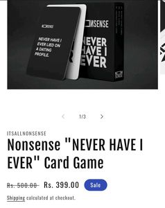 NONSENSE PLAYING CARDS