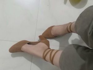 Beautiful Brown Velvet Heels