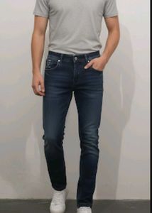 Stylish Dark Blue Denim Jeans