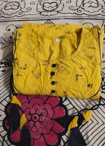 Mustard Kurti For Women...