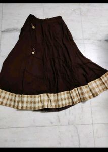 Elegant Brown Lehenga Choli Set