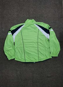 Vintage Lime Green Windbreaker Jacket