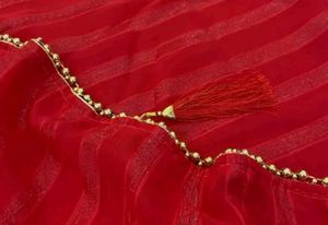 Dark Red Saree