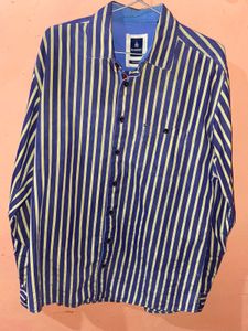 Striped Button-Down Shirt