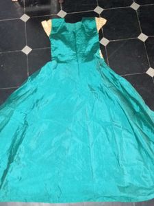 Emerald Green Embroidered Dress
