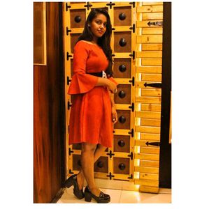 Fit And Flare Dress With Bell Selves