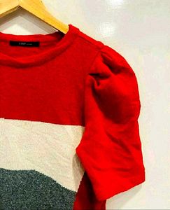 Color Block Mini Winter Dress