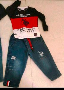 Combo Of 4 Denim Tshirt Set