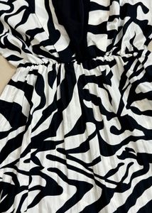 Zebra Print Dress &amp; Bag Set