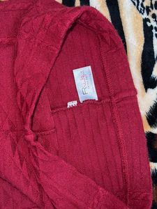 Maroon Woolen Leggings