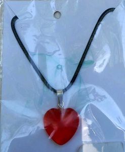 Handmade Radiant Red Heart Pendant Necklace ❤️✨