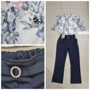 Girls Top Trouser Party Wear