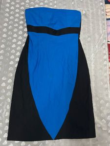 Chic Blue & Black Dress