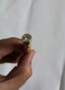 Golden Colour With Gem Ball Pen