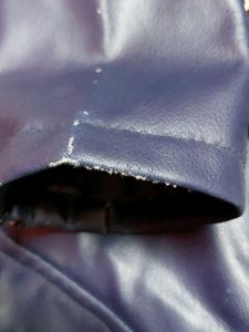 Stylish Blue Leather Jacket ,