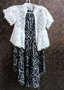 Cute Girls Dress with Shrug