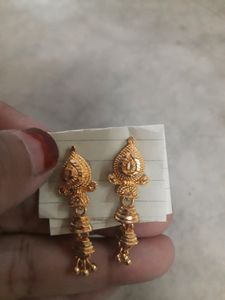 Golden Brass Earrings