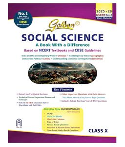 Golden Social Science Class 10 (Refrence Book