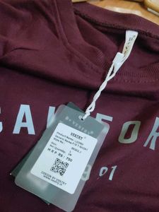 It Is A Cool, Pretty Croped Sweat Shirt ,Maroon