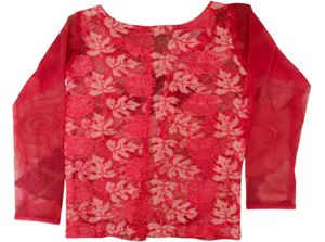 Designer Red Net Koti
