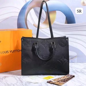 LV ON THE GO MIRROR COPY BIG SIZE TOTE BAG