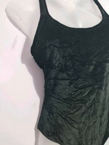 BLACK VELVET BODYSUIT