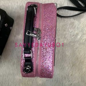 Pink Glitter Radio Purse