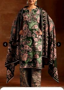 Libas Green Printed Kurta Set
