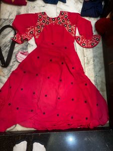 Elegant Pink Embroidered Dress