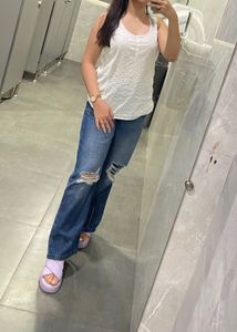 White Chikankari Top