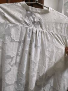 H&amp;M White Lace-Up One Peice
