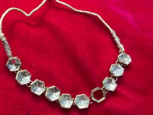 Unique Geometric Crystal Necklace