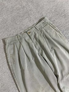 Olive Green Pleated Pants