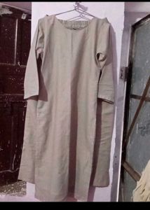 Printed Grey Rayon Kurta Set Xl Girl Women