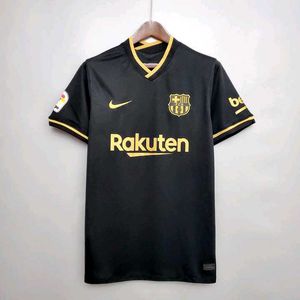 NIKE BARCELONA 2020/21 RETRO BLACK GOLDEN JERSEY