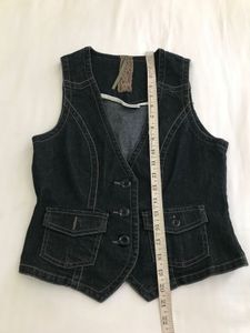 Stretchy Denim Waist Coat Bust 32-34