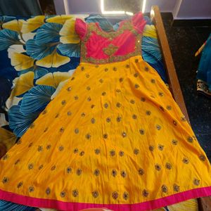 Yellow & Pink Dress XL size