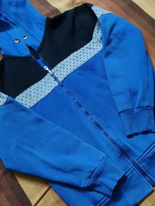 Men&#39;s Blue &amp; Black Casual Hoodie