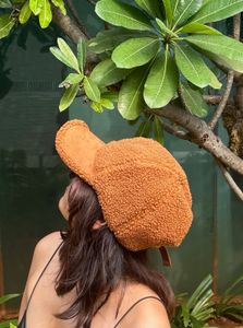 Trendy Brown Sherpa Baseball Cap