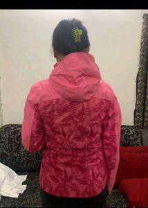 Pink Patterned Outdoor Jacket
